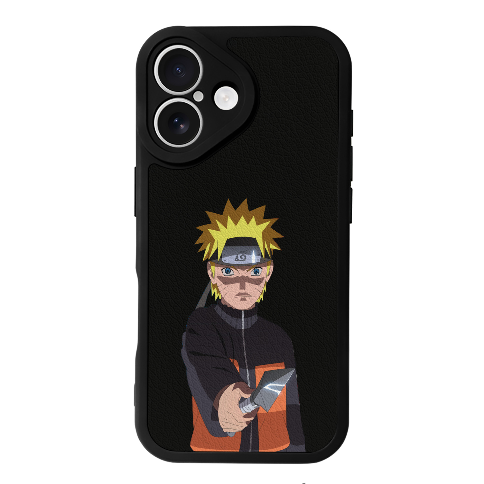 （画像用） NARUTO -ナルト- うずまき ナルト Uzumaki Naruto 【iPhone 16シリーズ対応】シリコンスマホケース（レザー調） 材質：シリコン